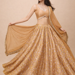 Royal Gharchola Bandhani Silk Lehenga Set for Women