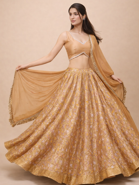 Royal Gharchola Bandhani Silk Lehenga Set for Women