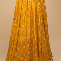 Bandhani Silk Lehenga Choli Set with Dupatta