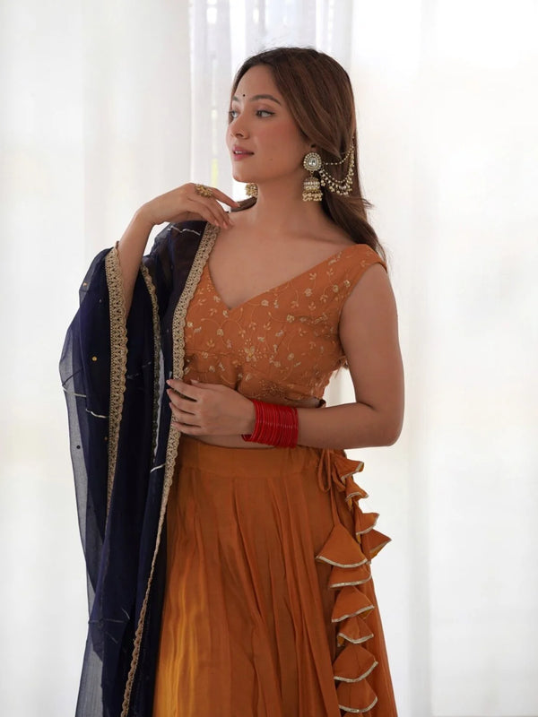 DANDELION GOTA LEHENGA SET