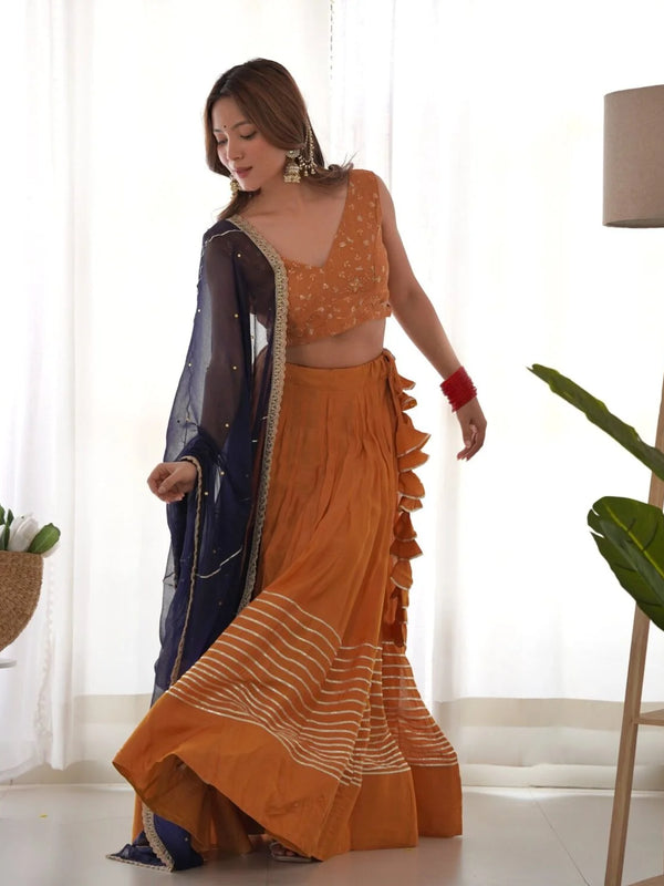 DANDELION GOTA LEHENGA SET