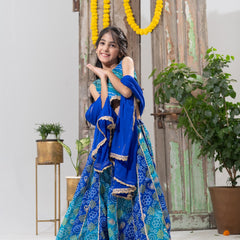 Neelambari – Bandhani Lehenga Choli Set