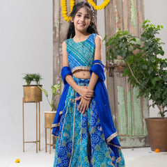 Neelambari – Bandhani Lehenga Choli Set