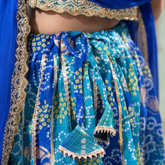 Neelambari – Bandhani Lehenga Choli Set