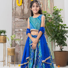 Neelambari – Bandhani Lehenga Choli Set