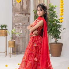Laalika – Bandhani Lehenga Choli with Dupatta