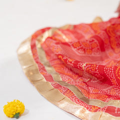 Laalika – Bandhani Lehenga Choli with Dupatta