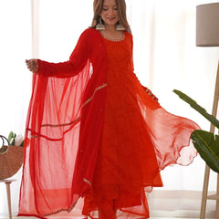 The Laal Rang anarkali set