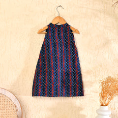 Blue Hand Block Printed Cotton Dress