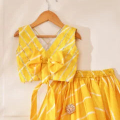 kids yellow lehenga set