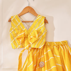 kids yellow lehenga set