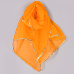 Girls Yellow Leheriya Kurta Sharara Set with Dupatta