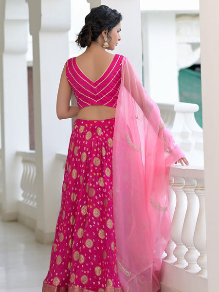 Magenta lehenga set