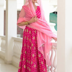 Magenta lehenga set