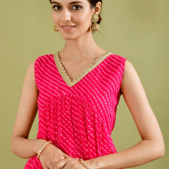 Magenta Kurta palazzo set