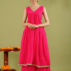 Magenta Kurta palazzo set