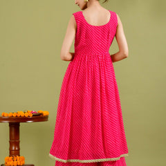 Magenta Kurta palazzo set