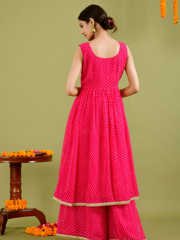 Magenta Kurta palazzo set