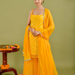 Yellow Leheriya set
