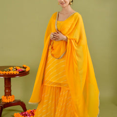Yellow Leheriya set