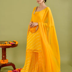 Yellow Leheriya set