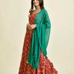 DESI RED SWAG IN PRINTS
