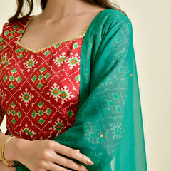 DESI RED SWAG IN PRINTS