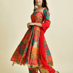 MULTI BLOCKS BANDHAN SUIT