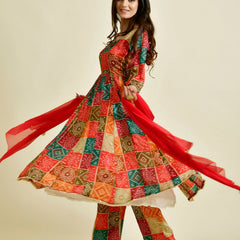 MULTI BLOCKS BANDHAN SUIT