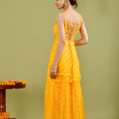 Yellow Leheriya set