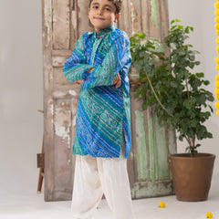 Azure Royale – Kota Doria Kurta Salwar Set