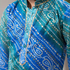 Azure Royale – Kota Doria Kurta Salwar Set