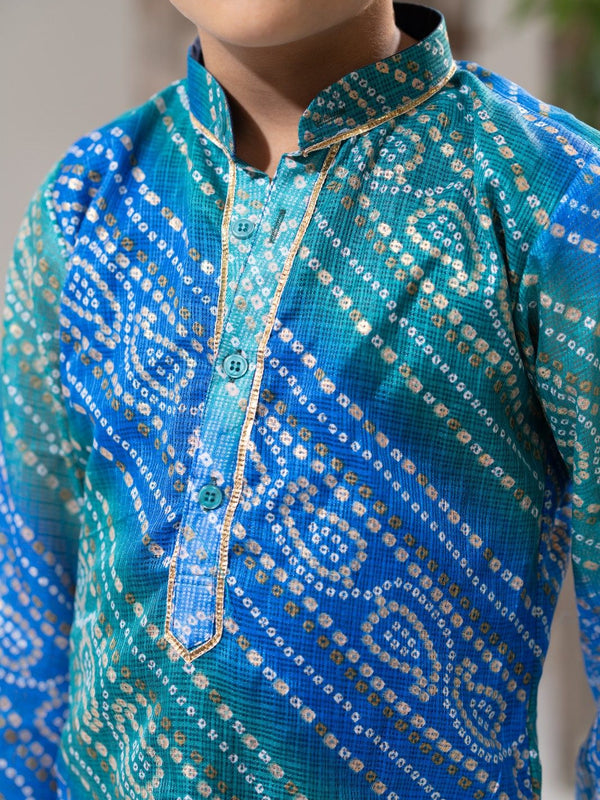 Azure Royale – Kota Doria Kurta Salwar Set