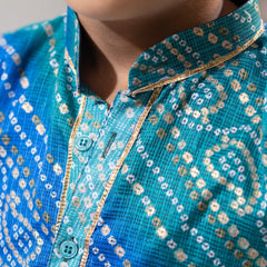 Azure Royale – Kota Doria Kurta Salwar Set