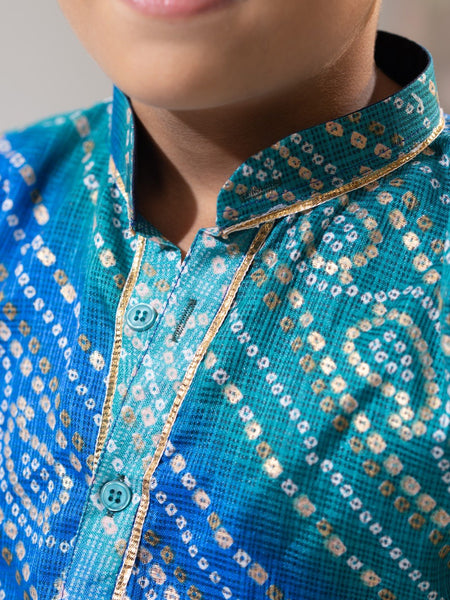 Azure Royale – Kota Doria Kurta Salwar Set