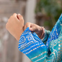 Azure Royale – Kota Doria Kurta Salwar Set