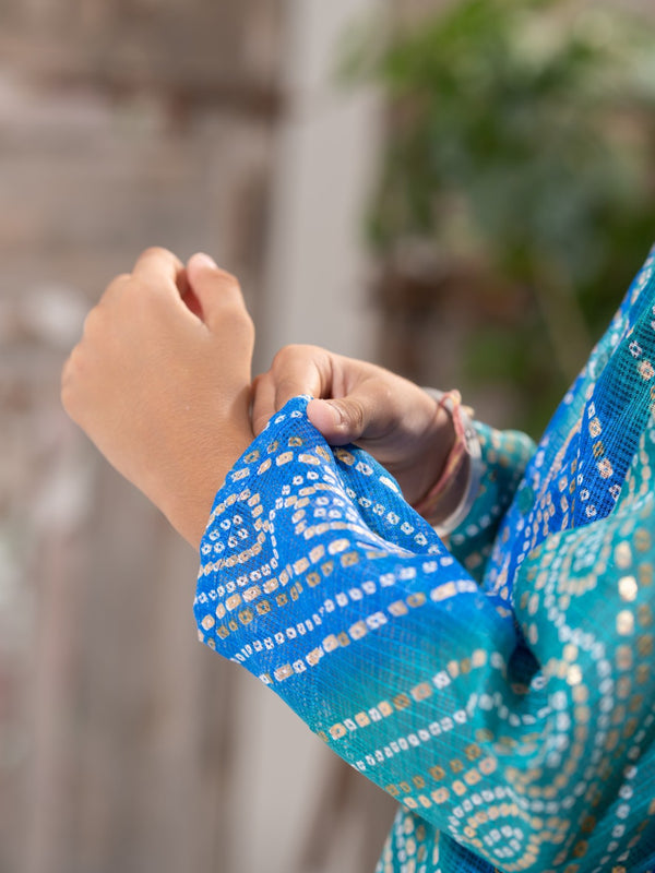 Azure Royale – Kota Doria Kurta Salwar Set