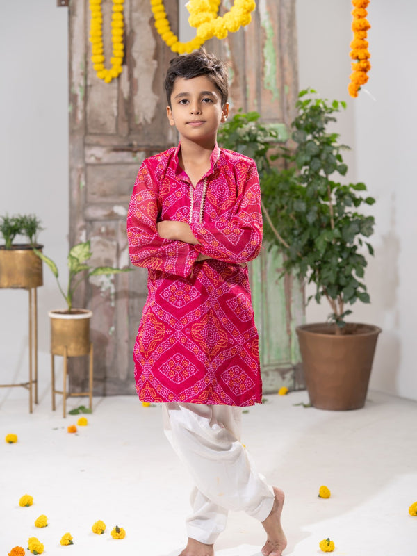 Gulabi Royale – Kota Doria Kurta Salwar Set