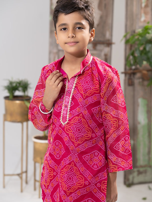 Gulabi Royale – Kota Doria Kurta Salwar Set