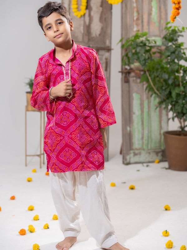 Gulabi Royale – Kota Doria Kurta Salwar Set