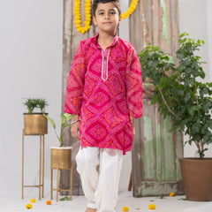 Gulabi Royale – Kota Doria Kurta Salwar Set