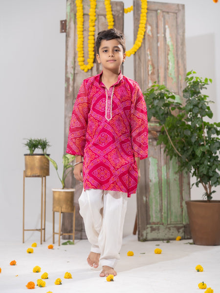 Gulabi Royale – Kota Doria Kurta Salwar Set