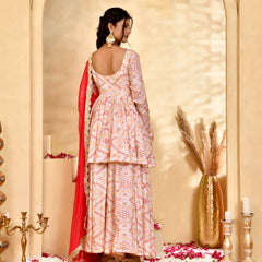 Gulnaar Bandhani Sharara Set