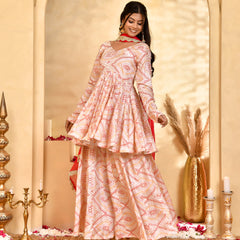 Gulnaar Bandhani Sharara Set