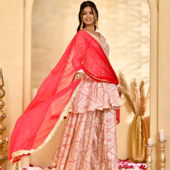 Gulnaar Bandhani Sharara Set