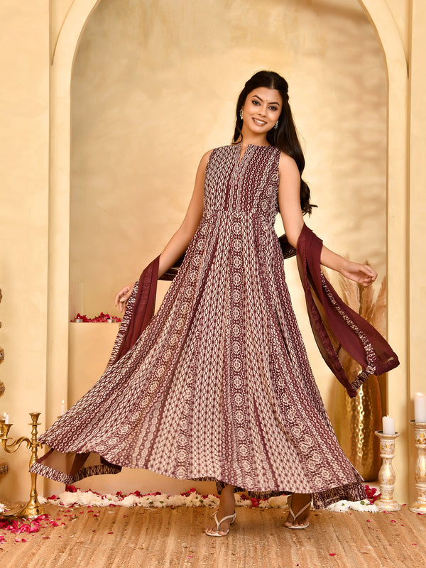 Meher Georgette Anarkali Set