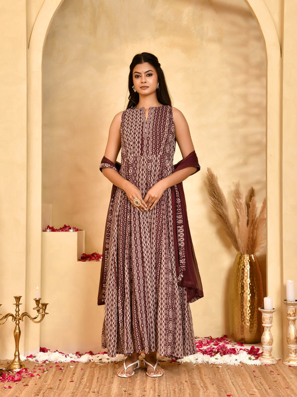 Meher Georgette Anarkali Set