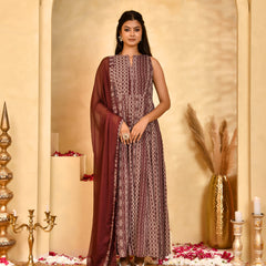 Meher Georgette Anarkali Set