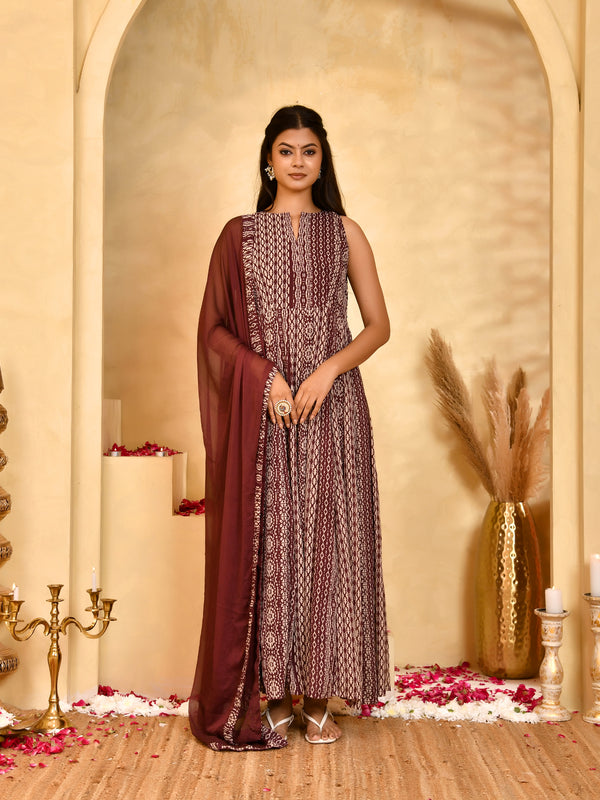 Meher Georgette Anarkali Set