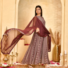 Meher Georgette Anarkali Set